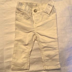 Baby GAP White Pants; 3-6 months; New with tags.